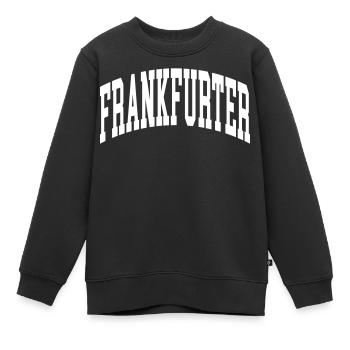 Frankfurter - Kinder Premium Organic Sweatshirt - Schwarz - Vorne - AI Model Kid Female (0cm)