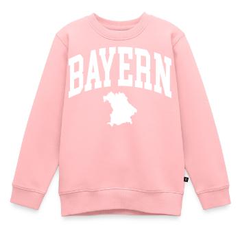 Bayern - Kinder Premium Organic Sweatshirt - Rosa - Vorne - AI Model Kid Female (0cm)