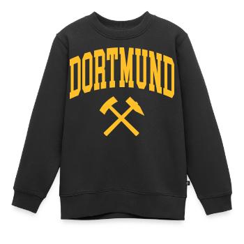 Dortmund - Kinder Premium Organic Sweatshirt - Schwarz - Vorne - AI Model Kid Female (0cm)
