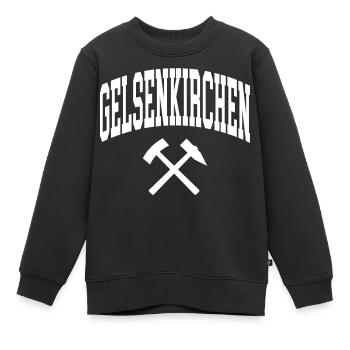 Gelsenkirchen - Sweat Premium enfant bio - noir - Devant - AI Model Kid Female (0cm)