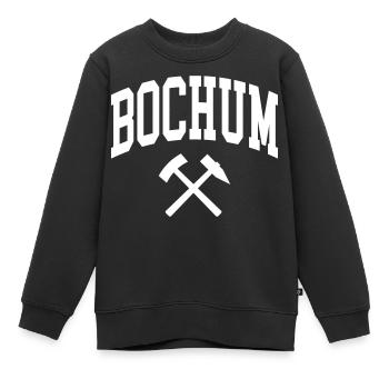 Bochum - Kinder Premium Organic Sweatshirt - Schwarz - Vorne - AI Model Kid Female (0cm)