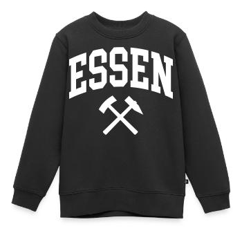 Essen - Kinder Premium Organic Sweatshirt - Schwarz - Vorne - AI Model Kid Female (0cm)