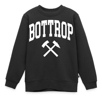 Bottrop - Kids Premium Organic Sweatshirt - black - Front - AI Model Kid Female (0cm)