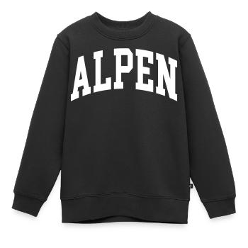 Alpen - Kinder Premium Organic Sweatshirt - Schwarz - Vorne - AI Model Kid Female (0cm)