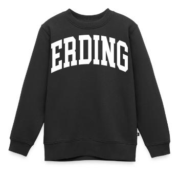 Erding - Kinder Premium Organic Sweatshirt - Schwarz - Vorne - AI Model Kid Female (0cm)