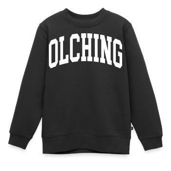 Olching - Kinder Premium Organic Sweatshirt - Schwarz - Vorne - AI Model Kid Female (0cm)