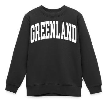 Groenland - Sweat Premium enfant bio - noir - Devant - AI Model Kid Female (0cm)