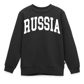 Russland - Kinder Premium Organic Sweatshirt - Schwarz - Vorne - AI Model Kid Female (0cm)