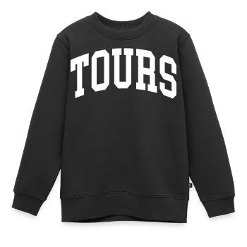 Tours - Sweat Premium enfant bio - noir - Devant - AI Model Kid Female (0cm)