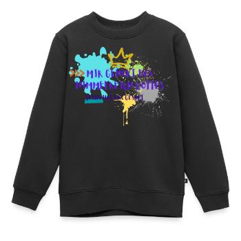 Himmelreich Gottes - Kinder Premium Organic Sweatshirt - Schwarz - Vorne - AI Model Kid Female (0cm)