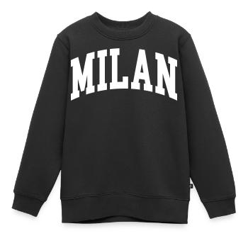 Mailand - Kinder Premium Organic Sweatshirt - Schwarz - Vorne - AI Model Kid Female (0cm)