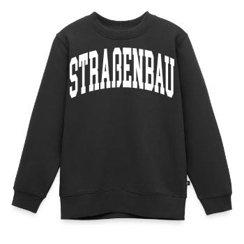 Straßenbau - Kinder Premium Organic Sweatshirt - Schwarz - Vorne - AI Model Kid Female (0cm)