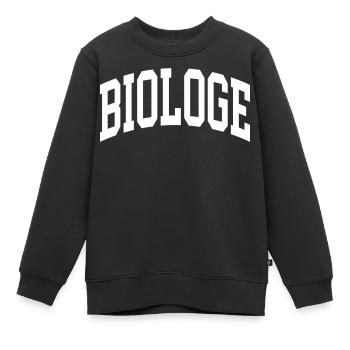 Biologe - Kinder Premium Organic Sweatshirt - Schwarz - Vorne - AI Model Kid Female (0cm)