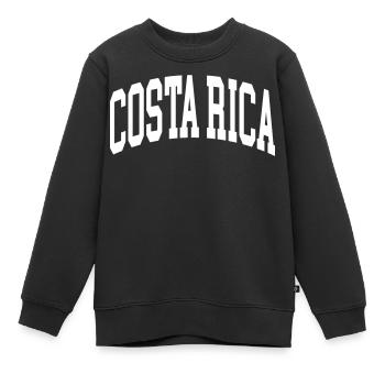 Costa Rica - Sweat Premium enfant bio - noir - Devant - AI Model Kid Female (0cm)