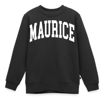 Mauritius - Kids Premium Organic Sweatshirt - black - Front - AI Model Kid Female (0cm)