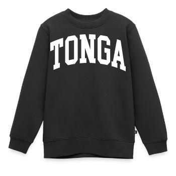 Tonga - Kinder Premium Organic Sweatshirt - Schwarz - Vorne - AI Model Kid Female (0cm)