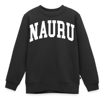 Nauru - Kinder Premium Organic Sweatshirt - Schwarz - Vorne - AI Model Kid Female (0cm)