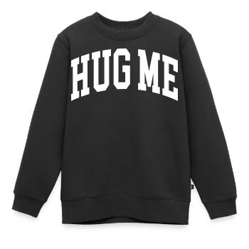 Fais-moi un câlin - Sweat Premium enfant bio - noir - Devant - AI Model Kid Female (0cm)