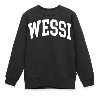 Wessi - Sweat Premium enfant bio - noir - Devant - AI Model Kid Female (0cm)