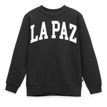La Paz - Sweat Premium enfant bio - noir - Devant - AI Model Kid Female (0cm)