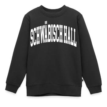 Schwäbisch Hall - Kinder Premium Organic Sweatshirt - Schwarz - Vorne - AI Model Kid Female (0cm)