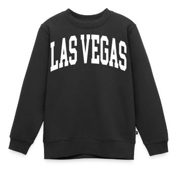 Las Vegas - Sweat Premium enfant bio - noir - Devant - AI Model Kid Female (0cm)