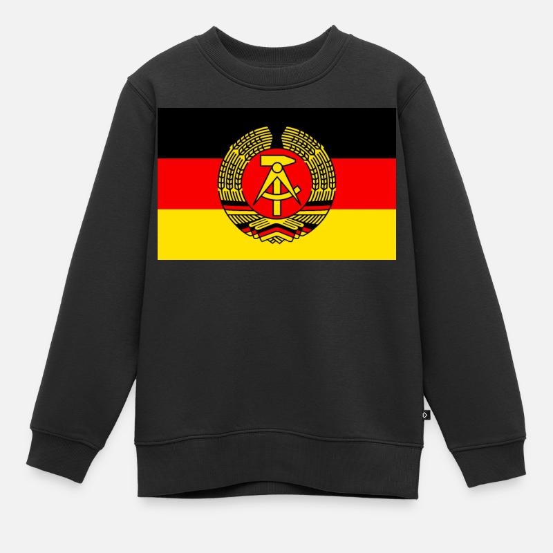Drapeau de la RDA (stylisé) - Sweat Premium enfant bio - noir