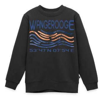 Coordonnées GPS Wangerooge - Sweat Premium enfant bio - noir - Devant - AI Model Kid Female (0cm)