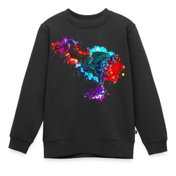 Dodo - Un oiseau disparu incapable de voler - Sweat Premium enfant bio - noir - Devant - AI Model Kid Female (0cm)