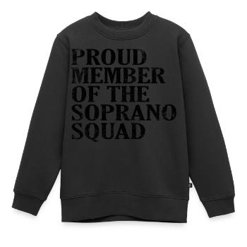 Proud Member of the Soprano Squad schwarz - Kinder Premium Organic Sweatshirt - Schwarz - Vorne - AI Model Kid Female (0cm)