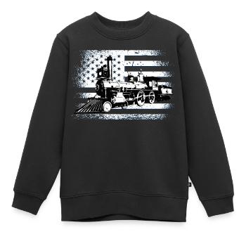 conducteur - Sweat Premium enfant bio - noir - Devant - AI Model Kid Female (0cm)