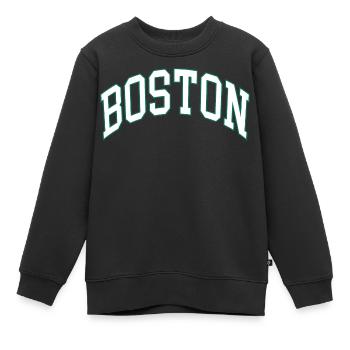 Boston - Kinder Premium Organic Sweatshirt - Schwarz - Vorne - AI Model Kid Female (0cm)