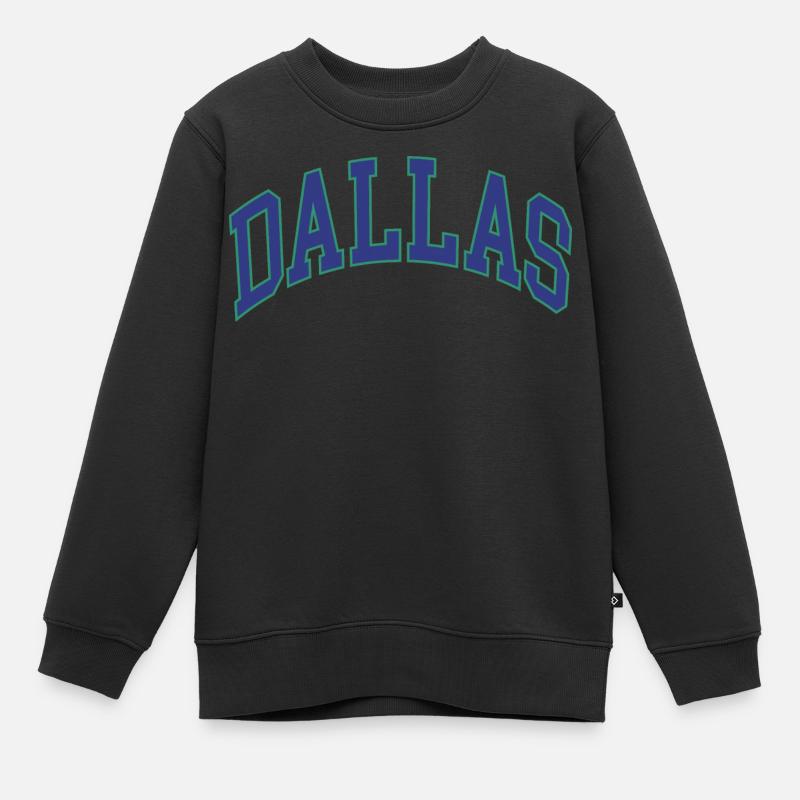 Dallas - Sweat Premium enfant bio - noir