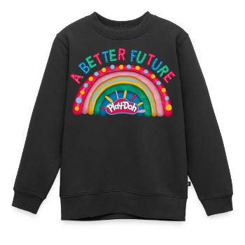 Play-Doh Regenbogen Aus Knete Eine Bessere Zukunft - Kinder Premium Organic Sweatshirt - Schwarz - Vorne - AI Model Kid Female (0cm)