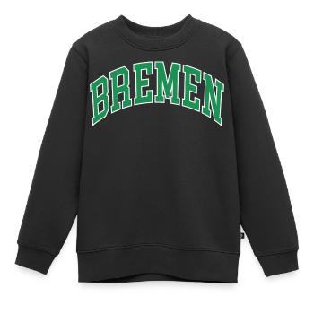 Brême - Sweat Premium enfant bio - noir - Devant - AI Model Kid Female (0cm)