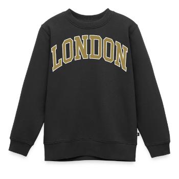 London - Kinder Premium Organic Sweatshirt - Schwarz - Vorne - AI Model Kid Female (0cm)
