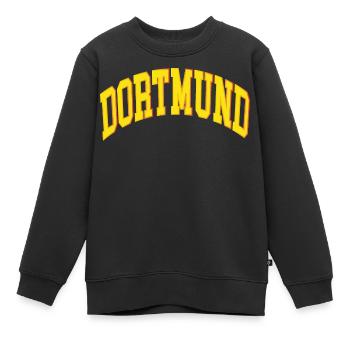 Dortmund - Kinder Premium Organic Sweatshirt - Schwarz - Vorne - AI Model Kid Female (0cm)