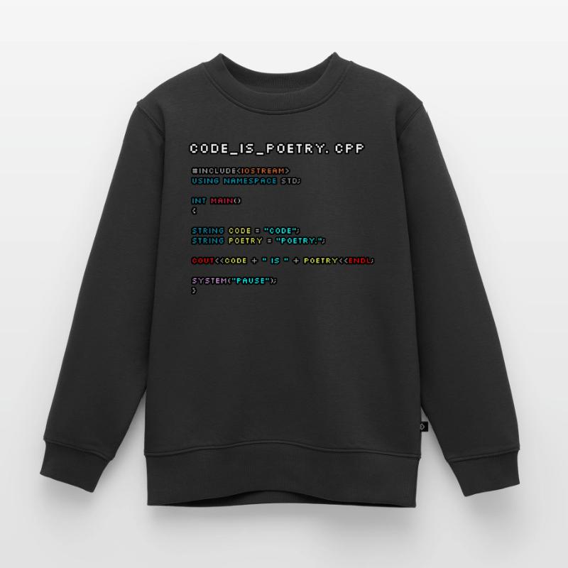 Code ist Poesie.CPP Kinder Premium Organic Sweatshirt
