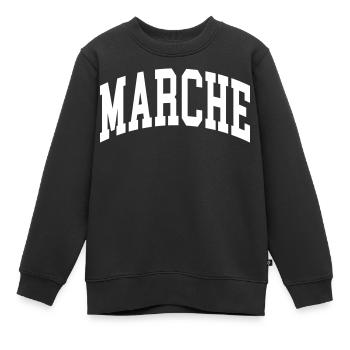 Marches - Sweat Premium enfant bio - noir - Devant - AI Model Kid Female (0cm)