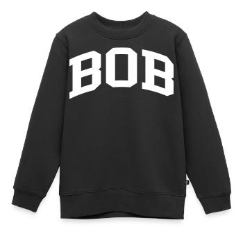 Bob - Kinder Premium Organic Sweatshirt - Schwarz - Vorne - AI Model Kid Female (0cm)