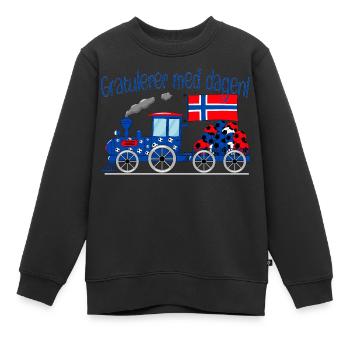Congratulators med dagen Norway Football Railway - Sweat Premium enfant bio - noir - Devant - AI Model Kid Female (0cm)