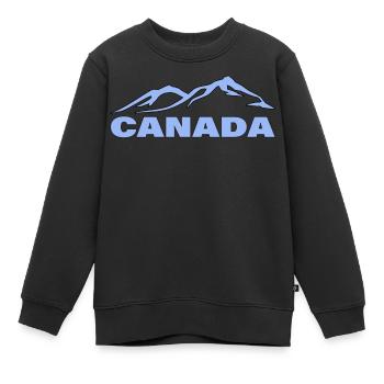 CANADA - Sweat Premium enfant bio - noir - Devant - AI Model Kid Female (0cm)