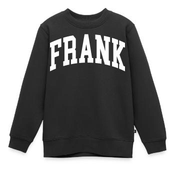Frank - Kinder Premium Organic Sweatshirt - Schwarz - Vorne - AI Model Kid Female (0cm)