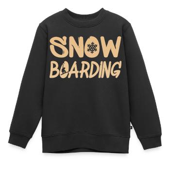 snowboarding - Kinder Premium Organic Sweatshirt - Schwarz - Vorne - AI Model Kid Female (0cm)