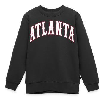 Atlanta - Sweat Premium enfant bio - noir - Devant - AI Model Kid Female (0cm)
