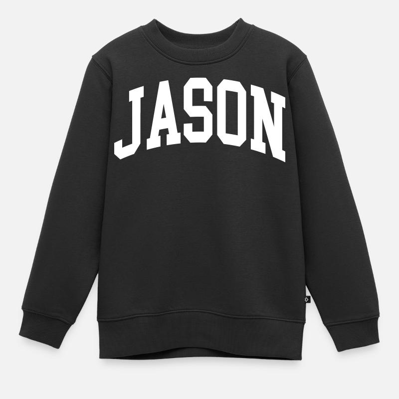 Jason - Kinder Premium Organic Sweatshirt - Schwarz
