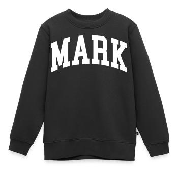 Mark - Kinder Premium Organic Sweatshirt - Schwarz - Vorne - AI Model Kid Female (0cm)