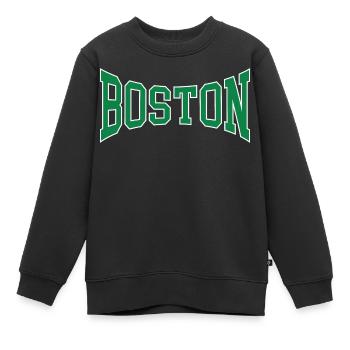 Boston - Kinder Premium Organic Sweatshirt - Schwarz - Vorne - AI Model Kid Female (0cm)