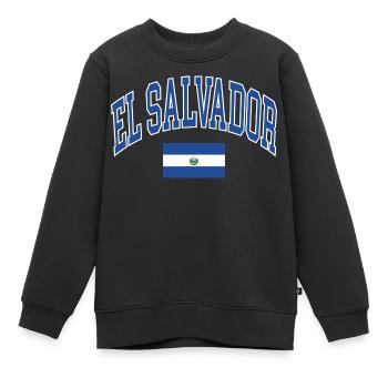 Salvador - Sweat Premium enfant bio - noir - Devant - AI Model Kid Female (0cm)