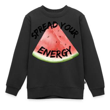 Spread your Energy - Kinder Premium Organic Sweatshirt - Schwarz - Vorne - AI Model Kid Female (0cm)